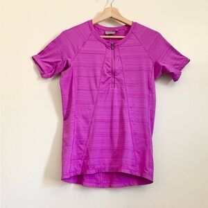 Vibrant Magenta Short Sleeve Top